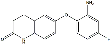 6-(2-amino-4-fluorophenoxy)-1,2,3,4-tetrahydroquinolin-2-one Structure