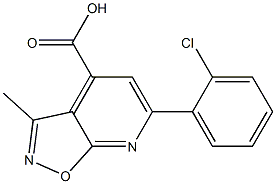 6-(2-chlorophenyl)-3-methylisoxazolo[5,4-b]pyridine-4-carboxylic acid