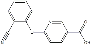 6-(2-cyanophenoxy)pyridine-3-carboxylic acid,,结构式