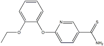 6-(2-ethoxyphenoxy)pyridine-3-carbothioamide 结构式