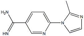 6-(2-methyl-1H-imidazol-1-yl)pyridine-3-carboximidamide 结构式