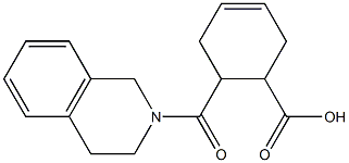 6-(3,4-dihydroisoquinolin-2(1H)-ylcarbonyl)cyclohex-3-ene-1-carboxylic acid Structure