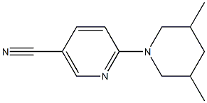 6-(3,5-dimethylpiperidin-1-yl)nicotinonitrile Structure