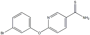 6-(3-bromophenoxy)pyridine-3-carbothioamide,,结构式