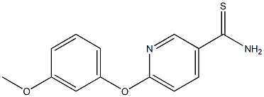 6-(3-methoxyphenoxy)pyridine-3-carbothioamide Struktur