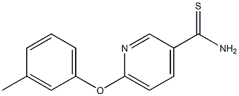 6-(3-methylphenoxy)pyridine-3-carbothioamide 结构式