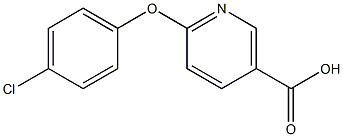 6-(4-chlorophenoxy)nicotinic acid Struktur