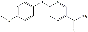 6-(4-methoxyphenoxy)pyridine-3-carbothioamide Structure