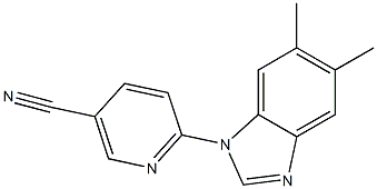6-(5,6-dimethyl-1H-benzimidazol-1-yl)nicotinonitrile