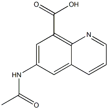 6-(acetylamino)quinoline-8-carboxylic acid Struktur