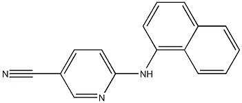 6-(naphthalen-1-ylamino)pyridine-3-carbonitrile Structure