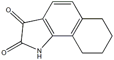 6,7,8,9-tetrahydro-1H-benzo[g]indole-2,3-dione,,结构式