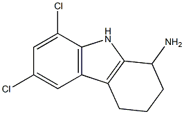 6,8-dichloro-2,3,4,9-tetrahydro-1H-carbazol-1-amine 化学構造式