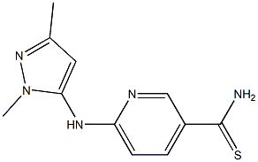 6-[(1,3-dimethyl-1H-pyrazol-5-yl)amino]pyridine-3-carbothioamide