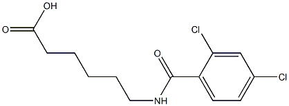 6-[(2,4-dichlorophenyl)formamido]hexanoic acid 结构式