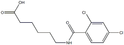 6-[(2,4-dichlorophenyl)formamido]hexanoic acid Structure