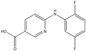 6-[(2,5-difluorophenyl)amino]pyridine-3-carboxylic acid Structure