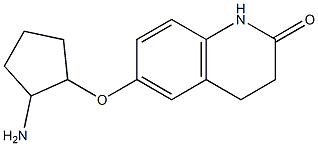 6-[(2-aminocyclopentyl)oxy]-3,4-dihydroquinolin-2(1H)-one 化学構造式