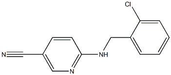 6-[(2-chlorobenzyl)amino]nicotinonitrile,,结构式