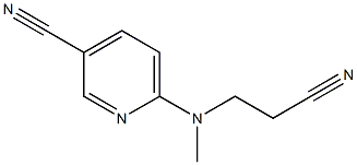 6-[(2-cyanoethyl)(methyl)amino]pyridine-3-carbonitrile Struktur