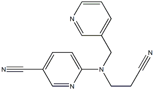 6-[(2-cyanoethyl)(pyridin-3-ylmethyl)amino]pyridine-3-carbonitrile