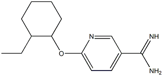 6-[(2-ethylcyclohexyl)oxy]pyridine-3-carboximidamide Struktur