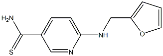 6-[(2-furylmethyl)amino]pyridine-3-carbothioamide Struktur