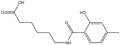 6-[(2-hydroxy-4-methylbenzoyl)amino]hexanoic acid|