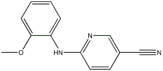 6-[(2-methoxyphenyl)amino]nicotinonitrile,,结构式