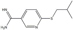 6-[(2-methylpropyl)sulfanyl]pyridine-3-carboximidamide Struktur