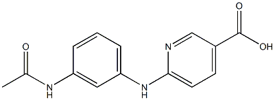 6-[(3-acetamidophenyl)amino]pyridine-3-carboxylic acid Structure
