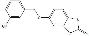 6-[(3-aminophenyl)methoxy]-2H-1,3-benzoxathiol-2-one Structure