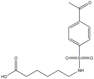 6-[(4-acetylbenzene)sulfonamido]hexanoic acid