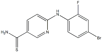 6-[(4-bromo-2-fluorophenyl)amino]pyridine-3-carbothioamide