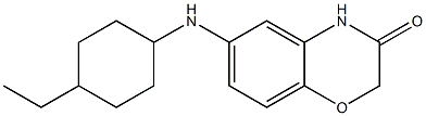 6-[(4-ethylcyclohexyl)amino]-3,4-dihydro-2H-1,4-benzoxazin-3-one Struktur