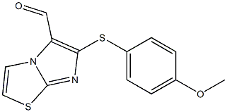 6-[(4-methoxyphenyl)thio]imidazo[2,1-b][1,3]thiazole-5-carbaldehyde