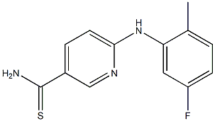  6-[(5-fluoro-2-methylphenyl)amino]pyridine-3-carbothioamide