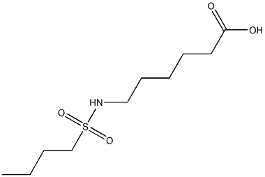 6-[(butylsulfonyl)amino]hexanoic acid 化学構造式