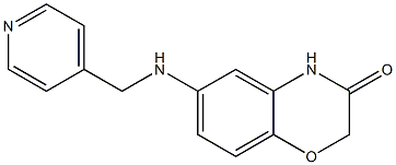 6-[(pyridin-4-ylmethyl)amino]-3,4-dihydro-2H-1,4-benzoxazin-3-one Structure