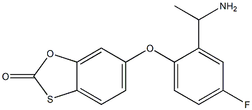 6-[2-(1-aminoethyl)-4-fluorophenoxy]-2H-1,3-benzoxathiol-2-one