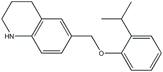 6-[2-(propan-2-yl)phenoxymethyl]-1,2,3,4-tetrahydroquinoline Structure