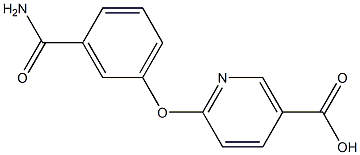 6-[3-(aminocarbonyl)phenoxy]nicotinic acid,,结构式