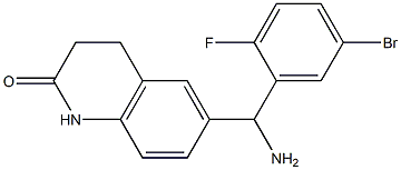 6-[amino(5-bromo-2-fluorophenyl)methyl]-1,2,3,4-tetrahydroquinolin-2-one