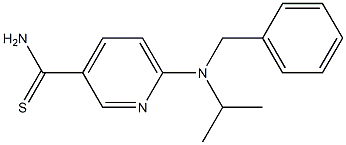6-[benzyl(propan-2-yl)amino]pyridine-3-carbothioamide Structure