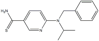 6-[benzyl(propan-2-yl)amino]pyridine-3-carbothioamide,,结构式