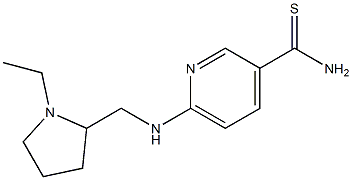 6-{[(1-ethylpyrrolidin-2-yl)methyl]amino}pyridine-3-carbothioamide Struktur
