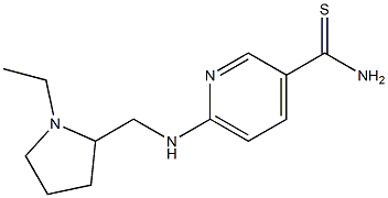 6-{[(1-ethylpyrrolidin-2-yl)methyl]amino}pyridine-3-carbothioamide 结构式