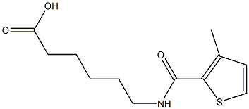 6-{[(3-methylthien-2-yl)carbonyl]amino}hexanoic acid,,结构式