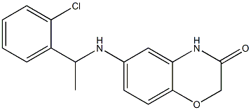 6-{[1-(2-chlorophenyl)ethyl]amino}-3,4-dihydro-2H-1,4-benzoxazin-3-one