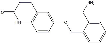 6-{[2-(aminomethyl)benzyl]oxy}-3,4-dihydroquinolin-2(1H)-one Struktur
